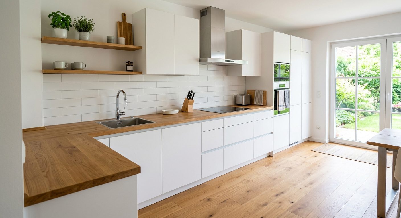 Nachher: Fertig montierte Küche – Küchenmontage Wunstorf Hannover