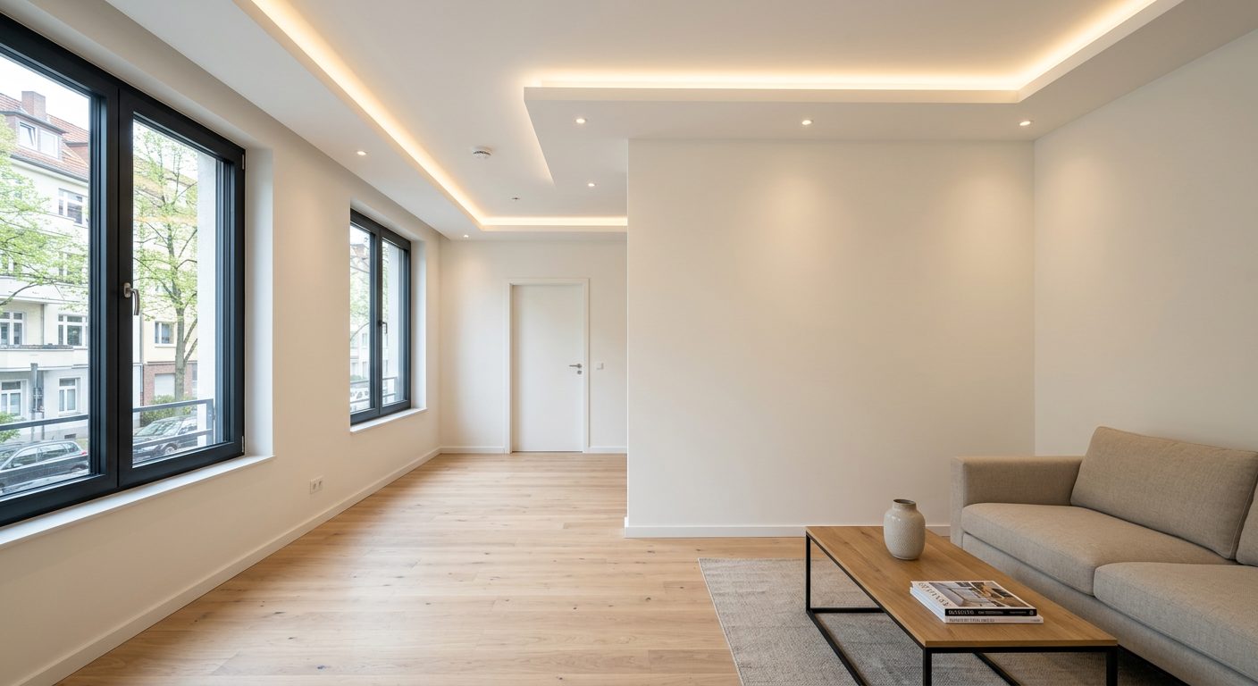 Nachher: Fertige Rigipswände und Trockenbau – Trockenbau Wunstorf Hannover