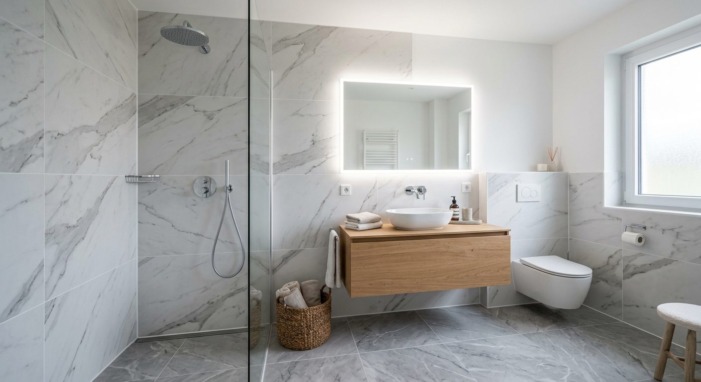 Nachher: Neue Fliesen verlegt – Fliesenleger Wunstorf Hannover