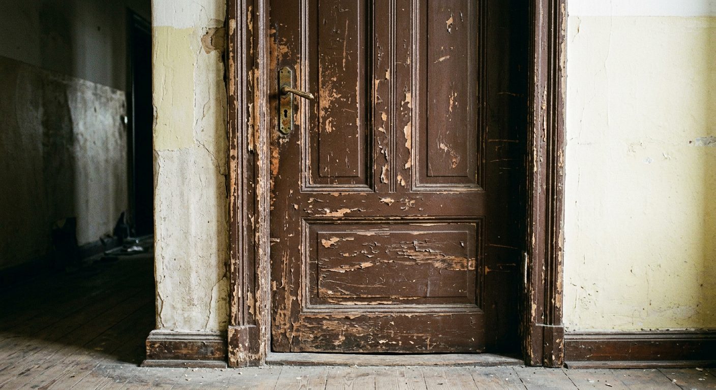 Vorher: Alte Innentür vor dem Austausch – Innentüren einbauen Hannover